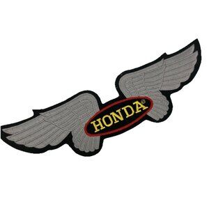 Vintage Honda Motorcycles Angel Wing Embroidered Patch Iron On